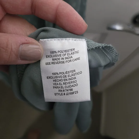 Patrons of Peace Light Blue Textured Dress - Picture 3 of 3